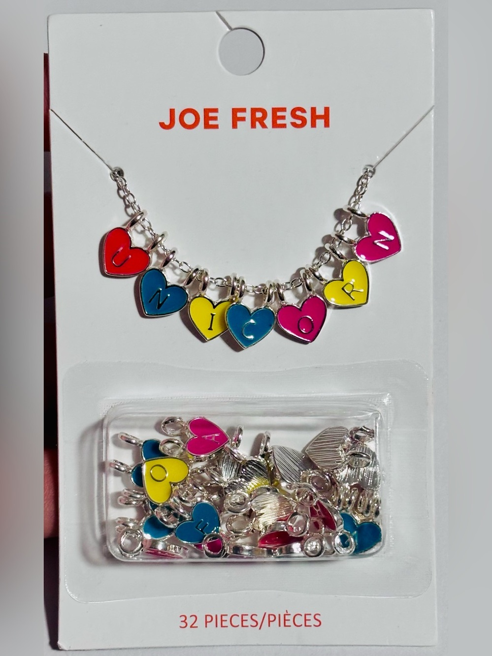 Joe Fresh Enamel Charm Unicorn Charm Necklace